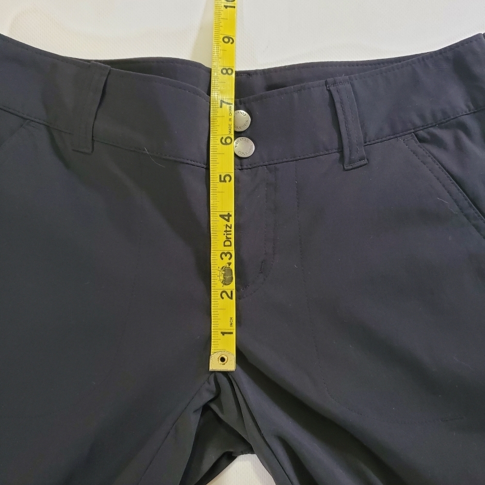 2416 * Columbia Hiking Oudoor Capri Pants Black Size 2 - Picture 10 of 16